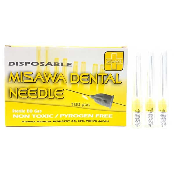 MISAWA - Aguja Dental Descartable Esteril Libre de Pirogenos